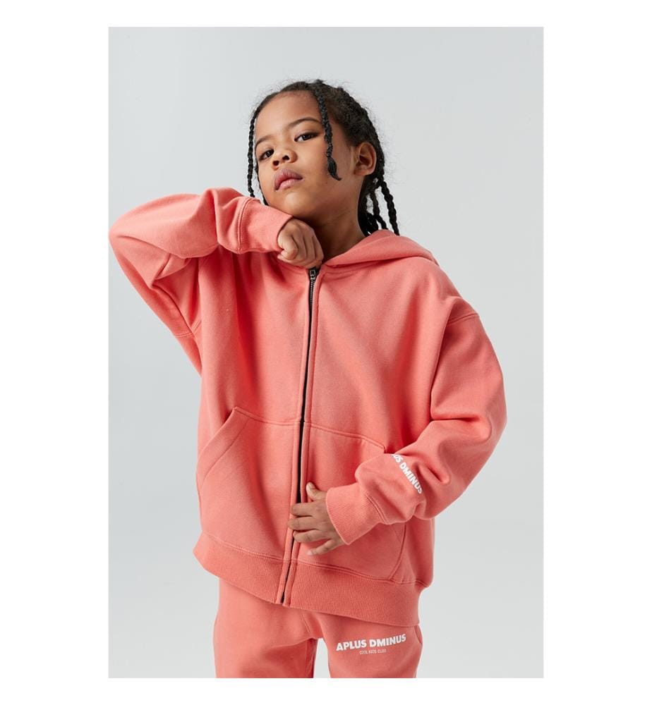 Cool Club Kapuzenpullover mit Reissverschluss – Koralle