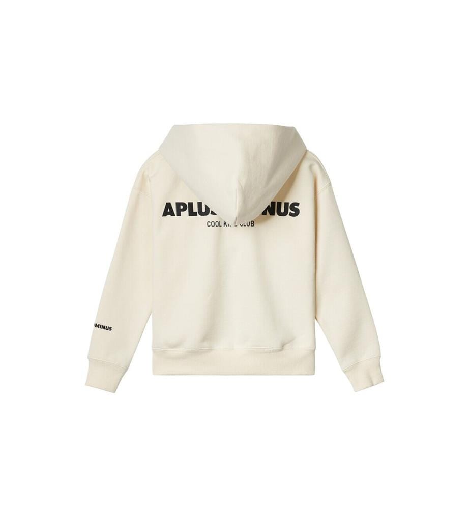 Cool Club Zip-Up Hoodie - Cream