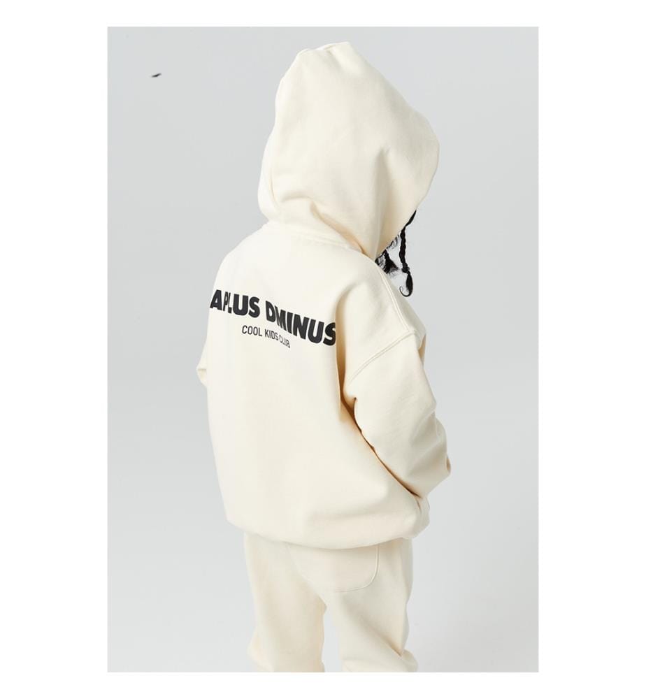 Cool Club Zip-Up Hoodie - Cream
