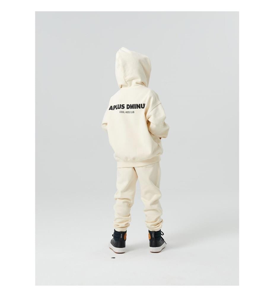 Cool Club Zip-Up Hoodie - Cream