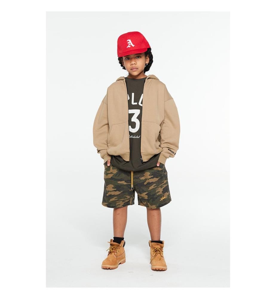 Cool Club Zip-Up Hoodie - Khaki