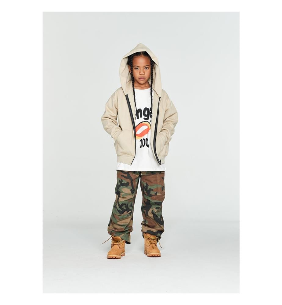 Cool Club Zip-Up Hoodie - Sand