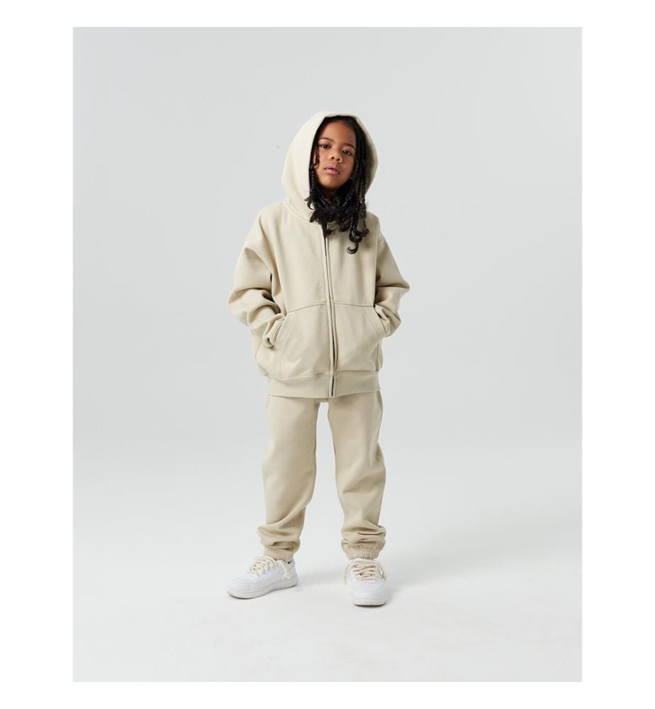 Cool Club Zip-Up Hoodie - Sand