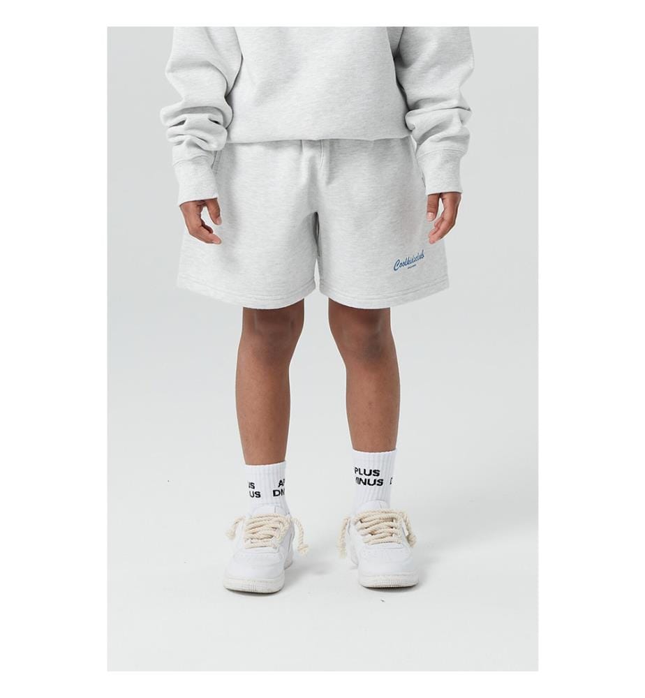 Cool Club Fleece Drawstring Shorts - Ash