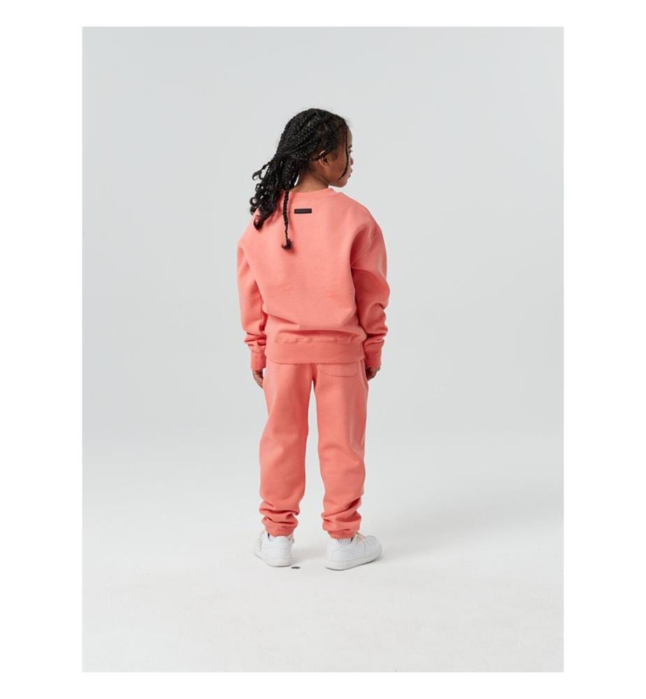 Bold Logo Crewneck Sweatshirt - Coral