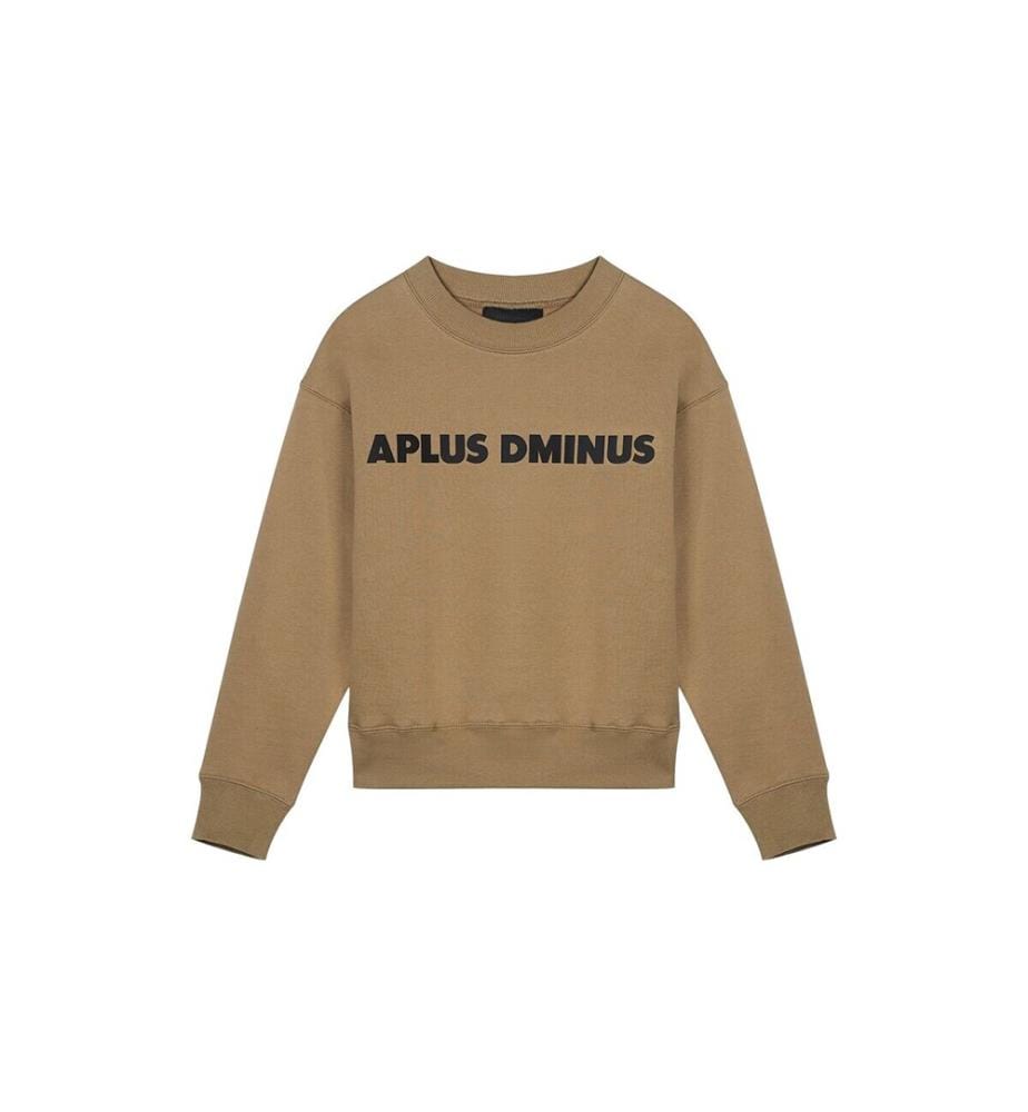 Bold Logo Crewneck Sweatshirt - Khaki