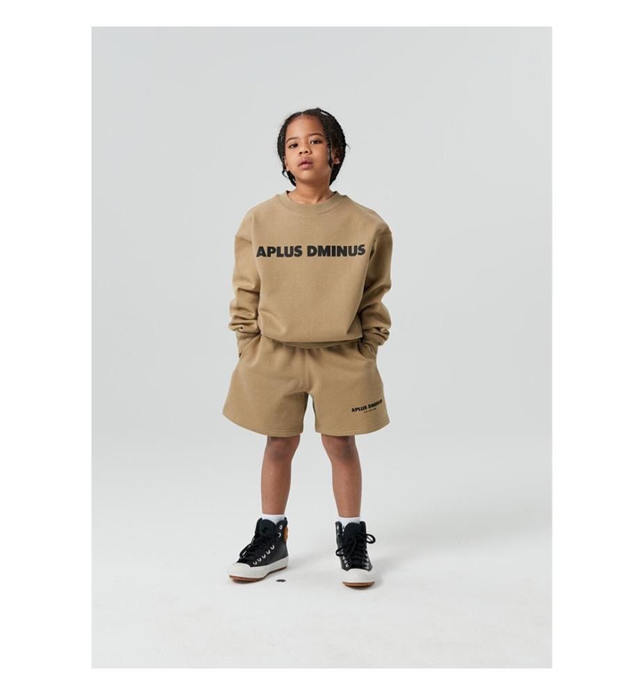 Bold Logo Crewneck Sweatshirt - Khaki