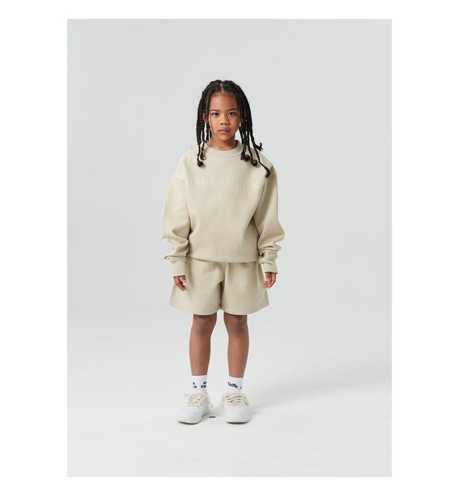 Bold Logo Crewneck Sweatshirt - Sand