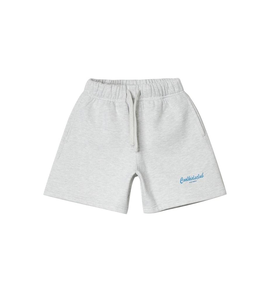 Coolkidsclub Loopback-Frottee-Shorts mit Kordelzug – Ash
