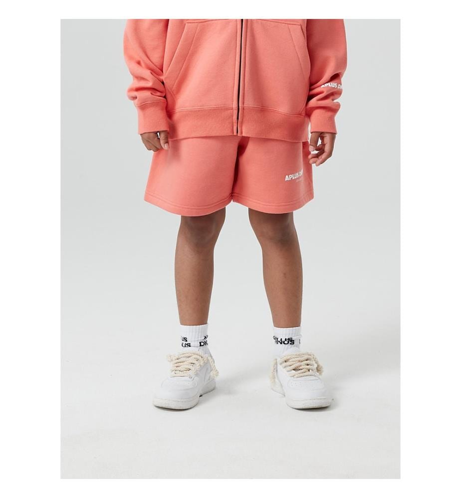 Logo Drawstring Shorts - Coral