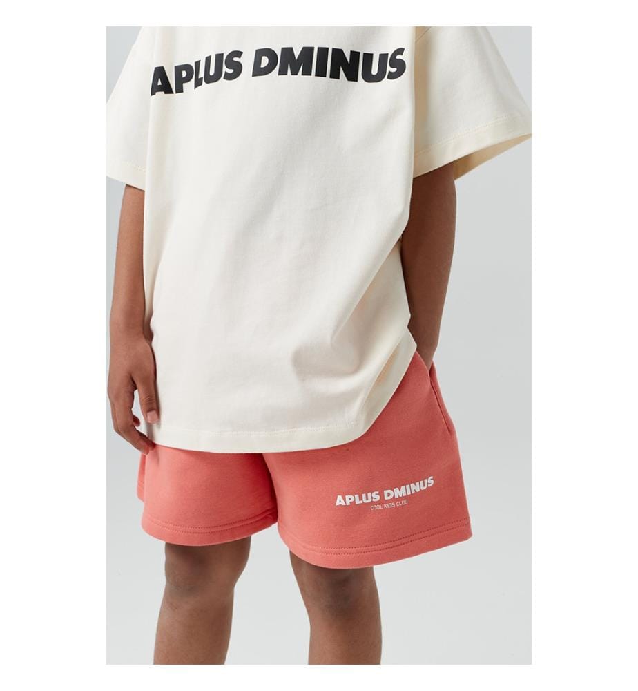 Logo Drawstring Shorts - Coral