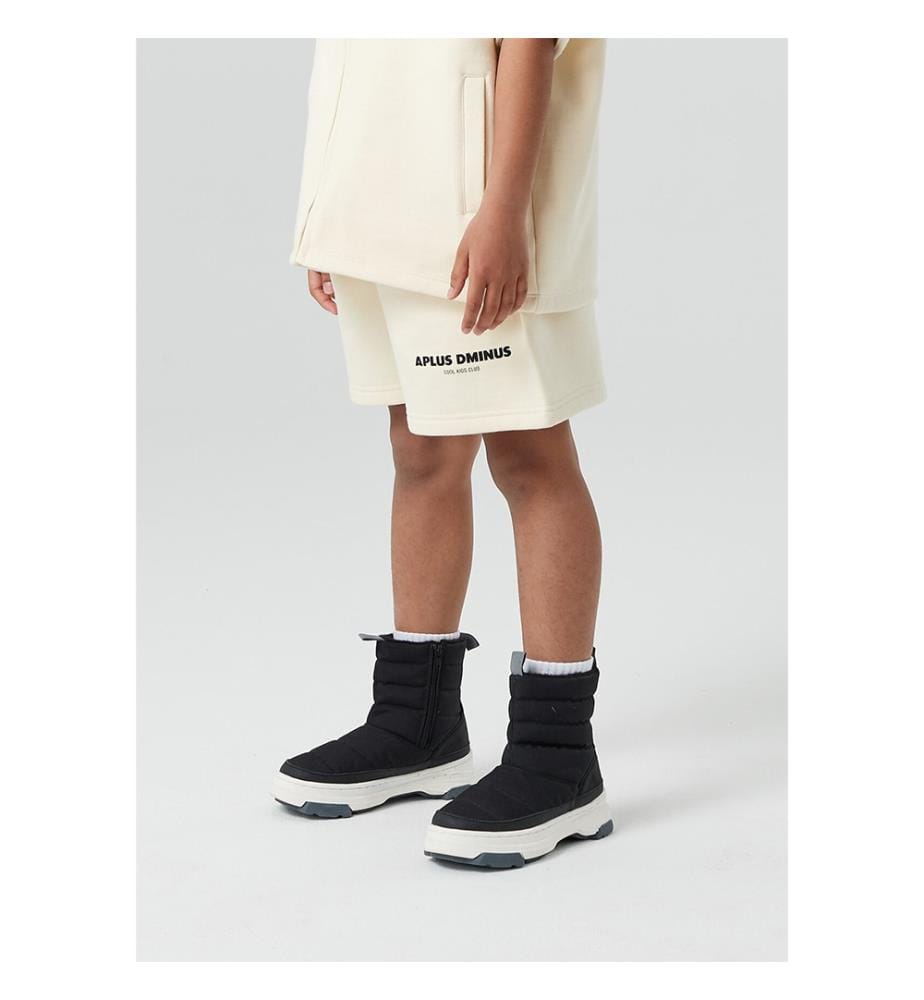 Logo Drawstring Shorts - Cream