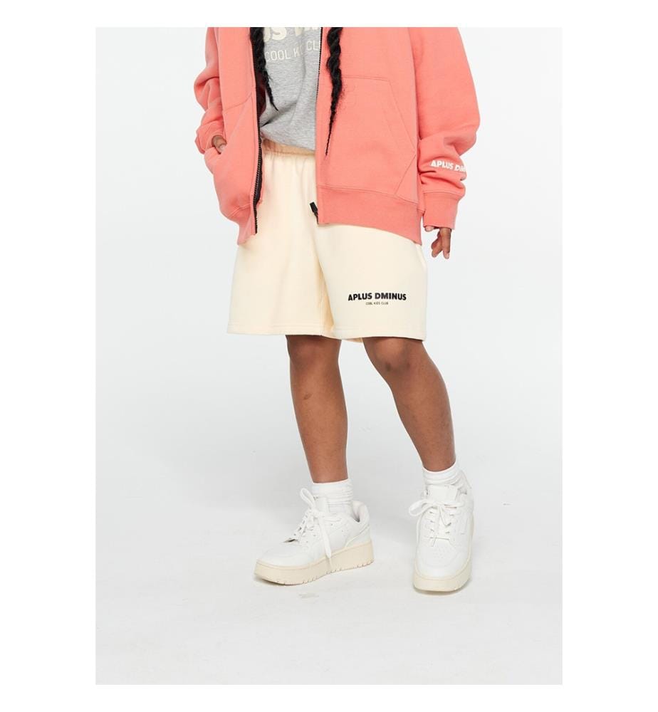 Logo Drawstring Shorts - Cream