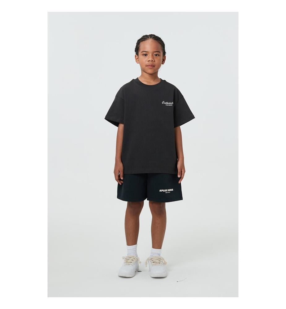 Coolkidsclub T-Shirt mit Aufdruck – Schwarz