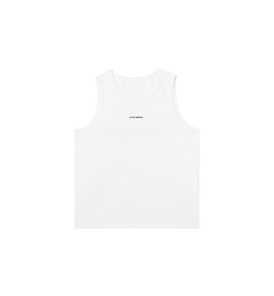 Ärmelloses Tanktop mit Logo-Aufdruck – Weiss