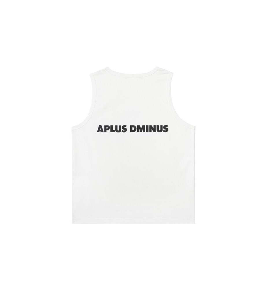 Ärmelloses Tanktop mit Logo-Aufdruck – Weiss