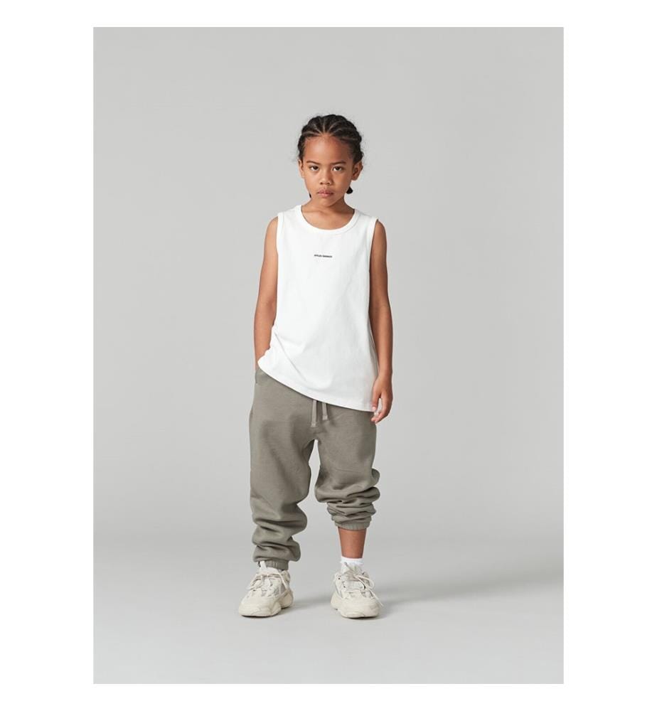 Ärmelloses Tanktop mit Logo-Aufdruck – Weiss