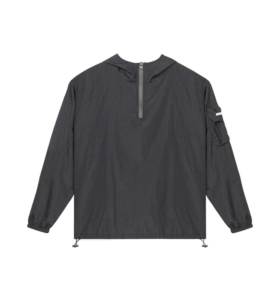 Lightweight Half-Zip UPF50+ Windbreaker - Black
