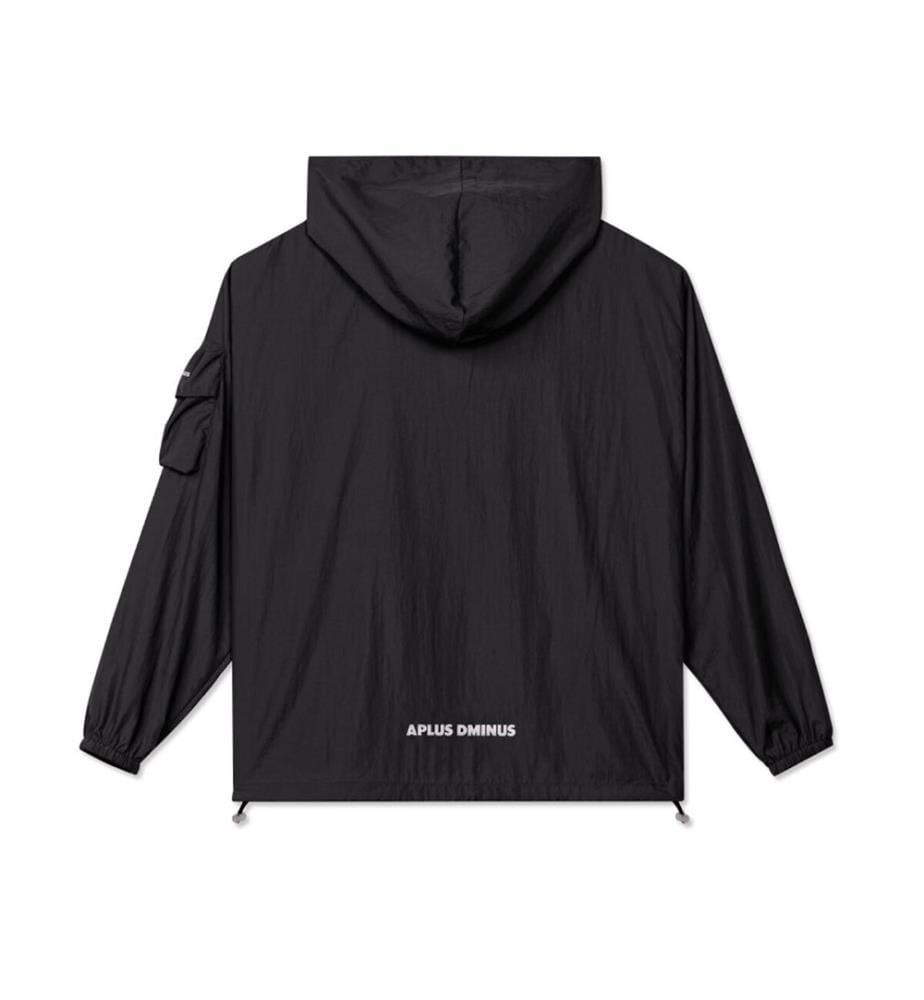 Lightweight Half-Zip UPF50+ Windbreaker - Black