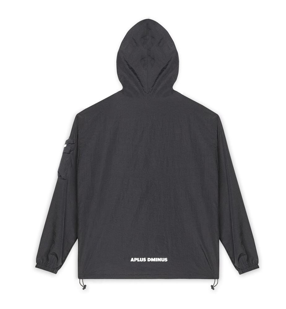 Lightweight Half-Zip UPF50+ Windbreaker - Black