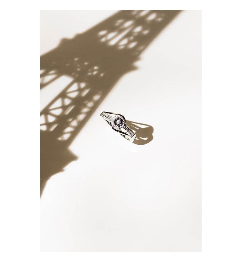 Ring Auserwählt von deinem Herzen - Weissgold 375/1000