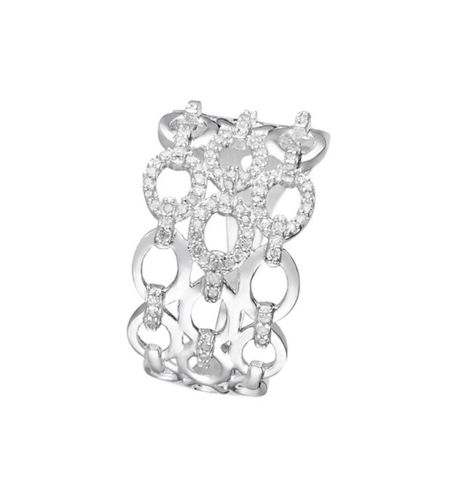 Ring Knüpfen wir unsere Bande - Weissgold 375/1000