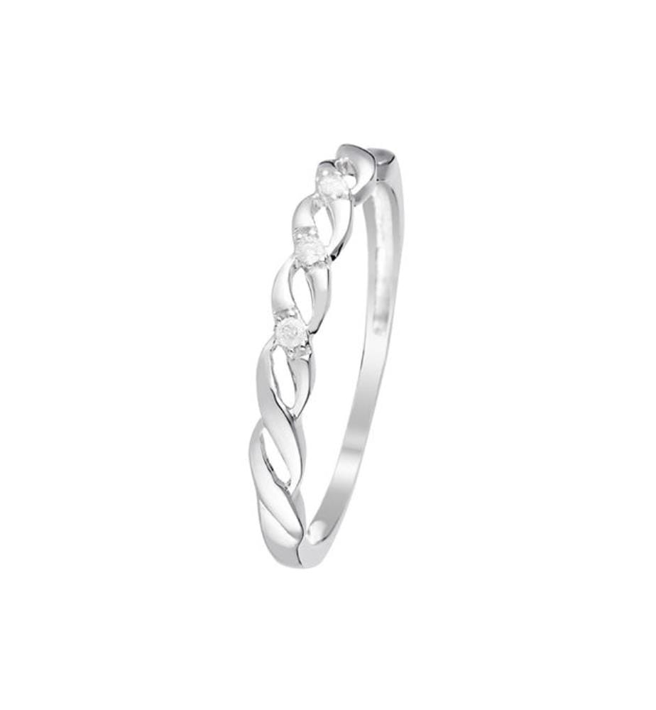 Ring Beautiful Twist - Weissgold 375/1000