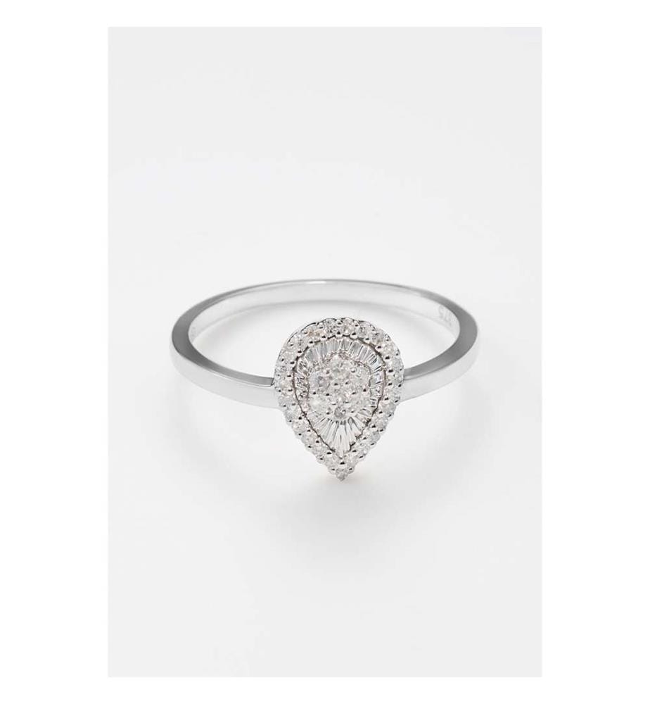 Ring "Himmlischer Stern" - Weissgold