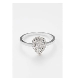 Ring "Himmlischer Stern" - Weissgold