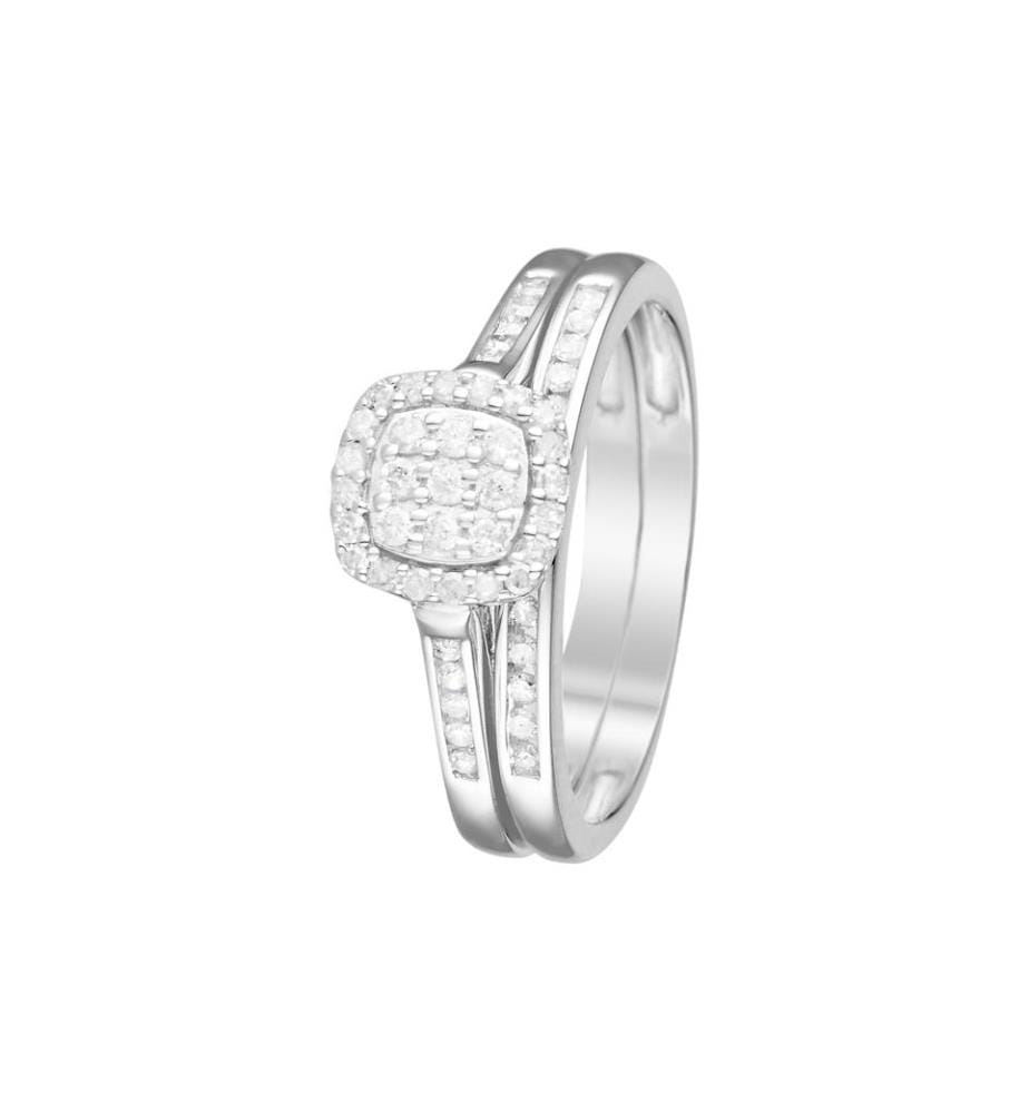 Duo-Ring Mein liebster Wunsch - Weissgold 375/1000