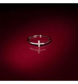 Ring Christiane - Weissgold 375/1000