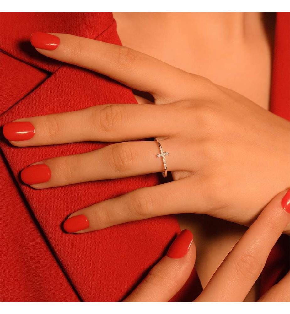 Ring Christiane - Weissgold 375/1000