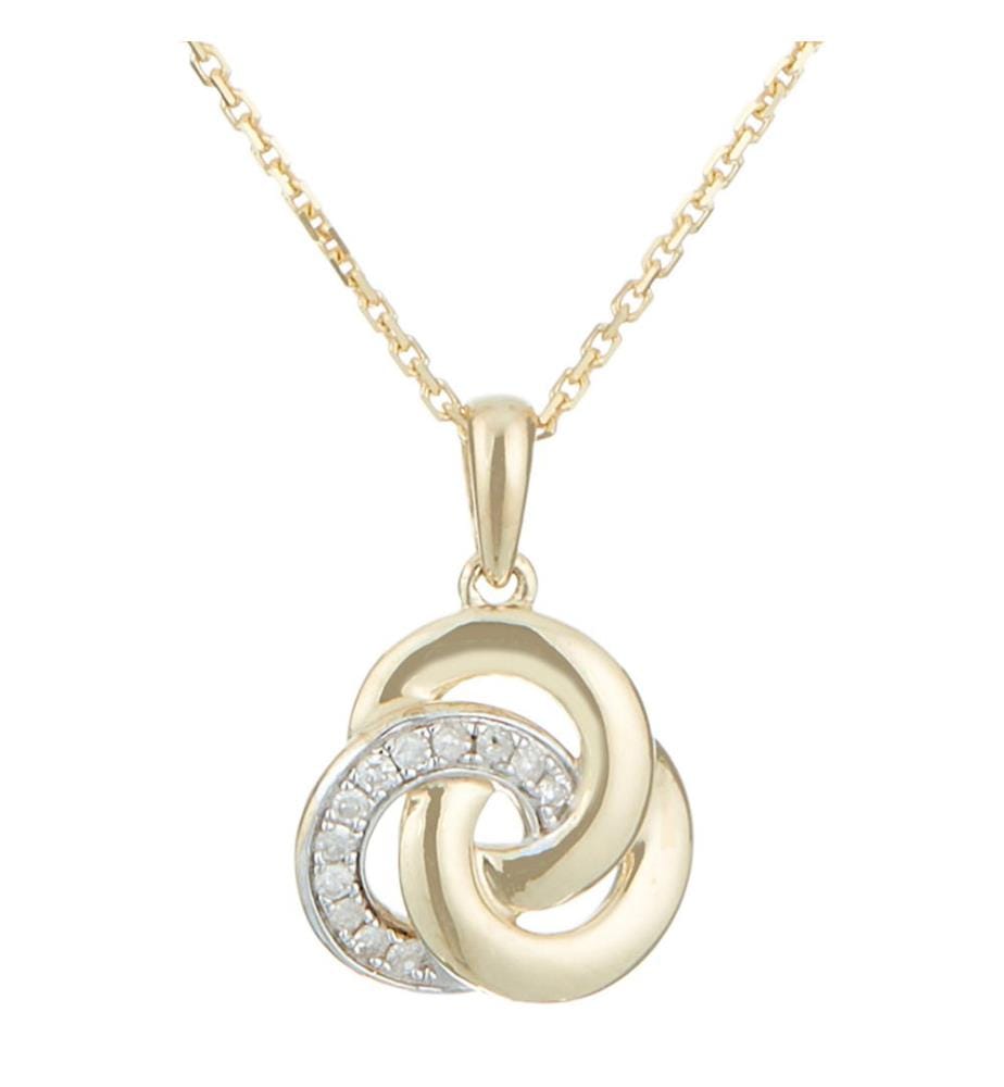 Trior pendant - Yellow gold 375/1000