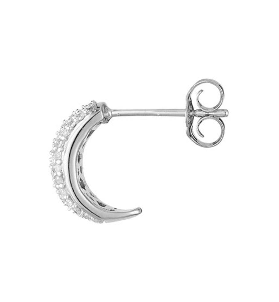 Ohrring One Million Diamond - Silber und Weiss