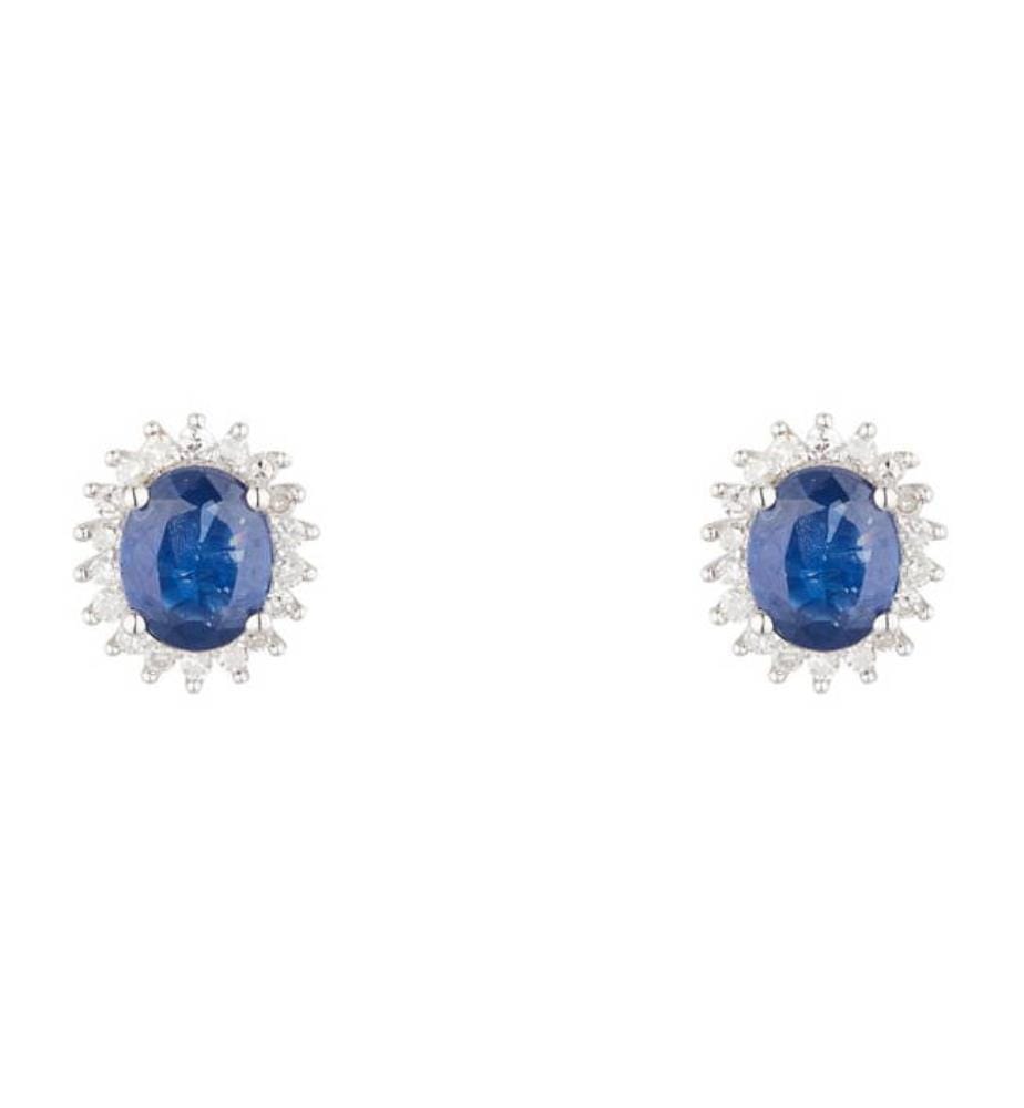 Gold Earrings Abra - White Gold 375/1000