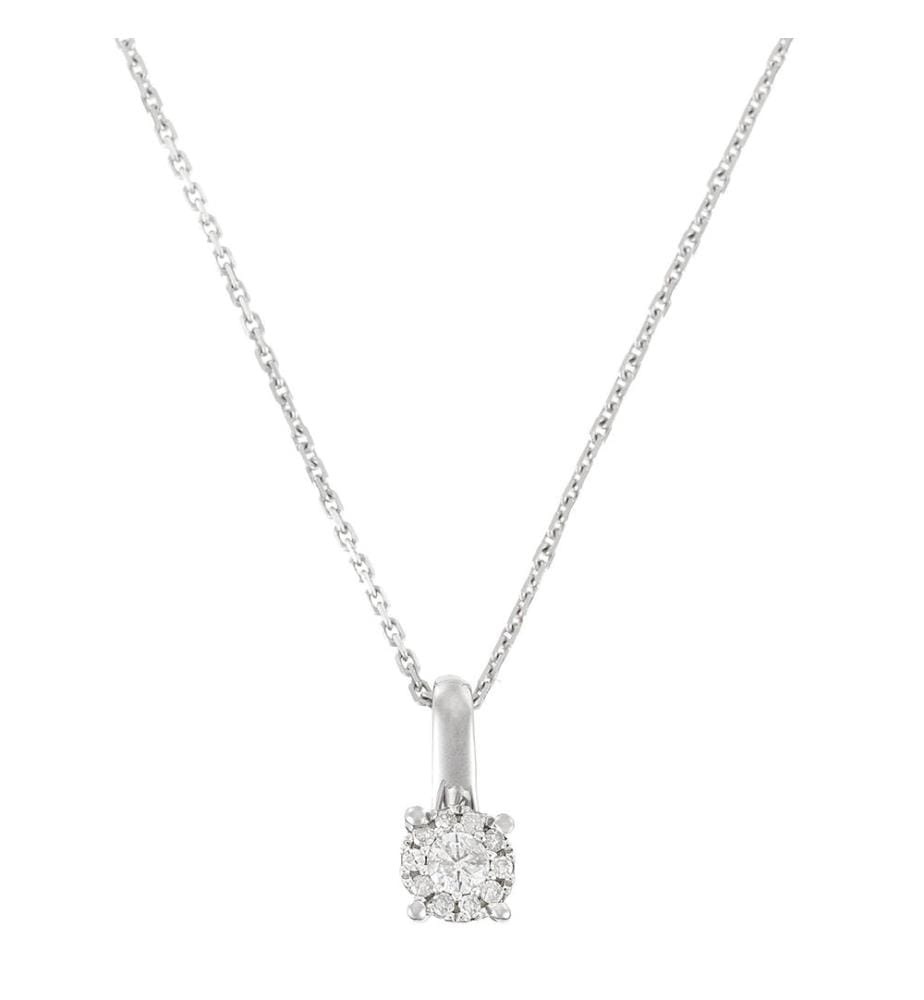 Pendentif Akna - Or Blanc 375/1000