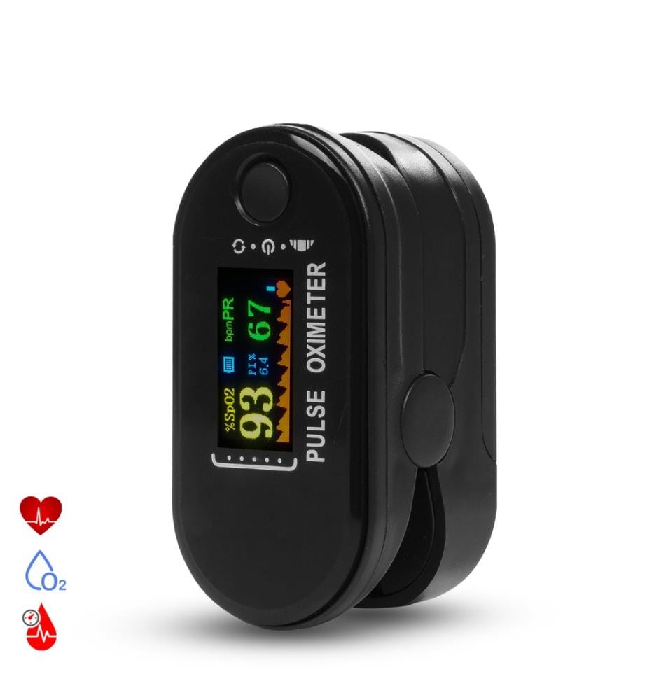 Pulsomètre numérique avec moniteur cardiaque - Noir