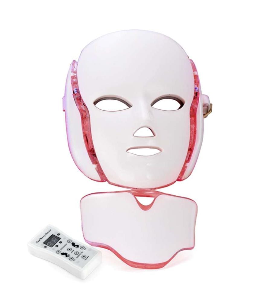 Masque de rajeunissement par micro photothérapie LED Rajeunissement et nettoyage de la peau - Blanc