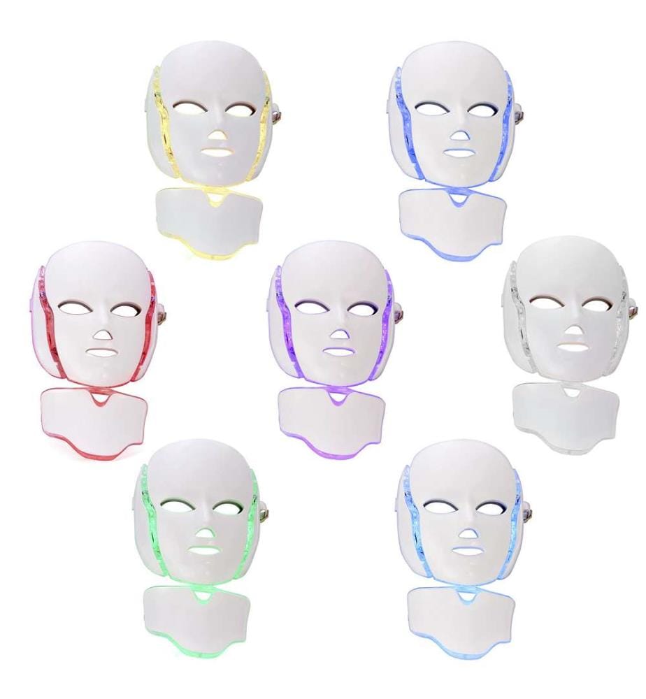 Masque de rajeunissement par micro photothérapie LED Rajeunissement et nettoyage de la peau - Blanc