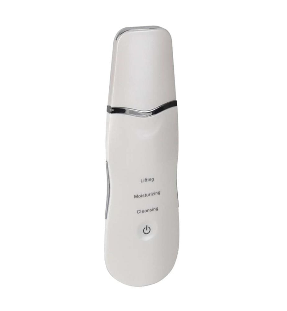 Masseur facial à ultrasons Nettoyage du visage, amélioration de la circulation et massage en profondeur - Blanc