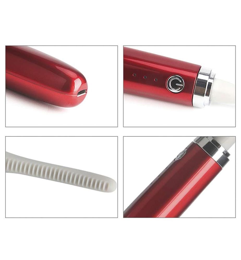 Recourbe-cils électrique 3 niveaux, température de 55 à 85°C - Rouge