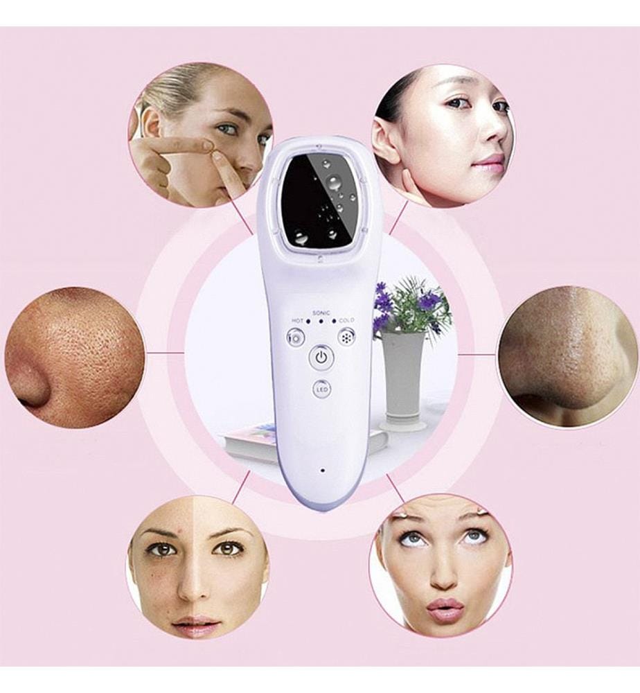 Instrument de beauté multifonction, contraste froid et chaud, traitement léger de la peau et masseur sonique