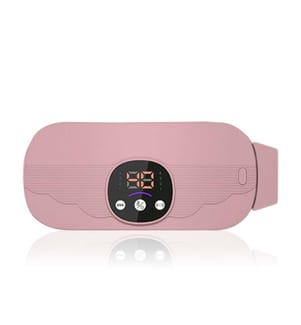 Ceinture de massage EMS intelligente Mode chauffage, masseur abdominal pour brûler les graisses - Rosa