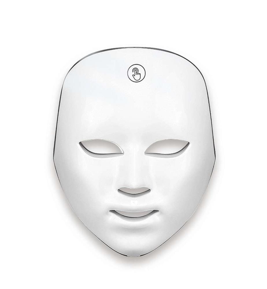 Masque tactile avec lumière LED 7 couleurs - Blanc