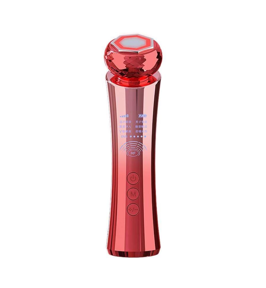 Instrument de beauté RF pour apaiser et rajeunir la peau - Rouge