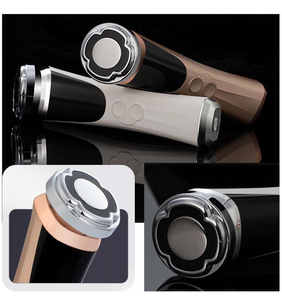 Instrument de beauté à ultrasons pour le nettoyage et la nutrition de la peau - Or