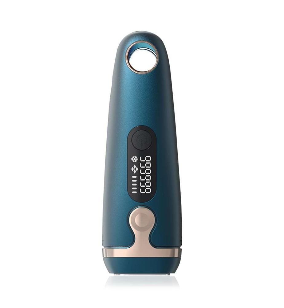 Épilateur à lumière pulsée T58 IPL avec base de chargementRefroidissement enveloppant à 360 degrésGrande et petite têtes remplaçables, épilation plus préciseBase de désinfection avec lampe UV - Vert foncé