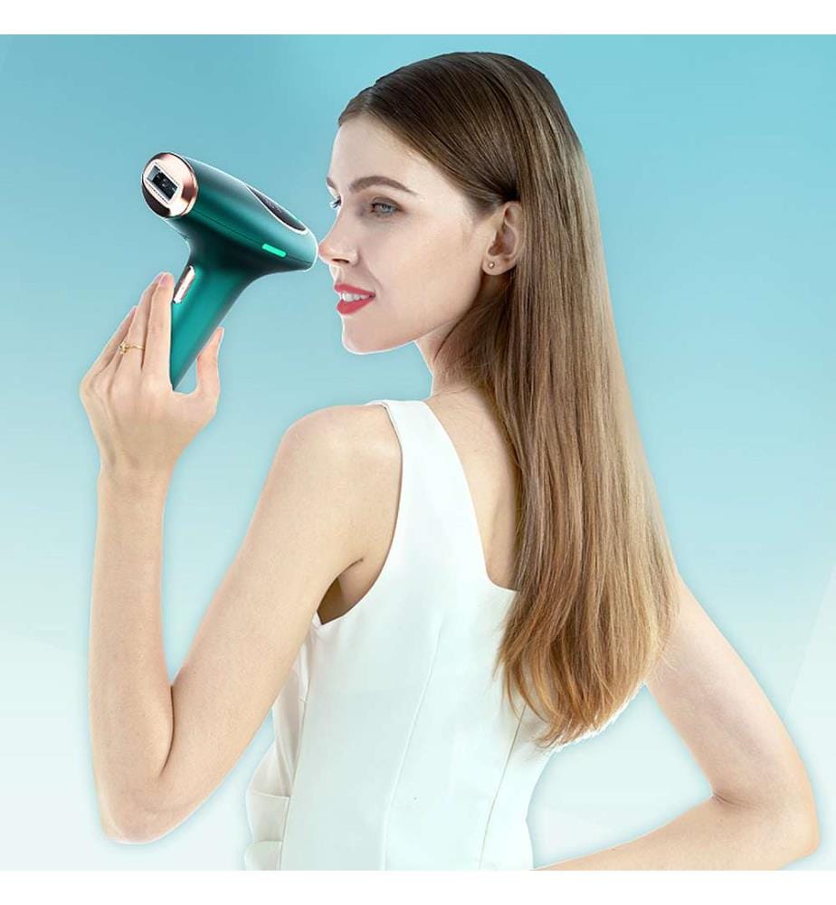 Épilateur à lumière pulsée TS6 IPL avec écran d'affichage et protection contre l'occultation - Vert foncé