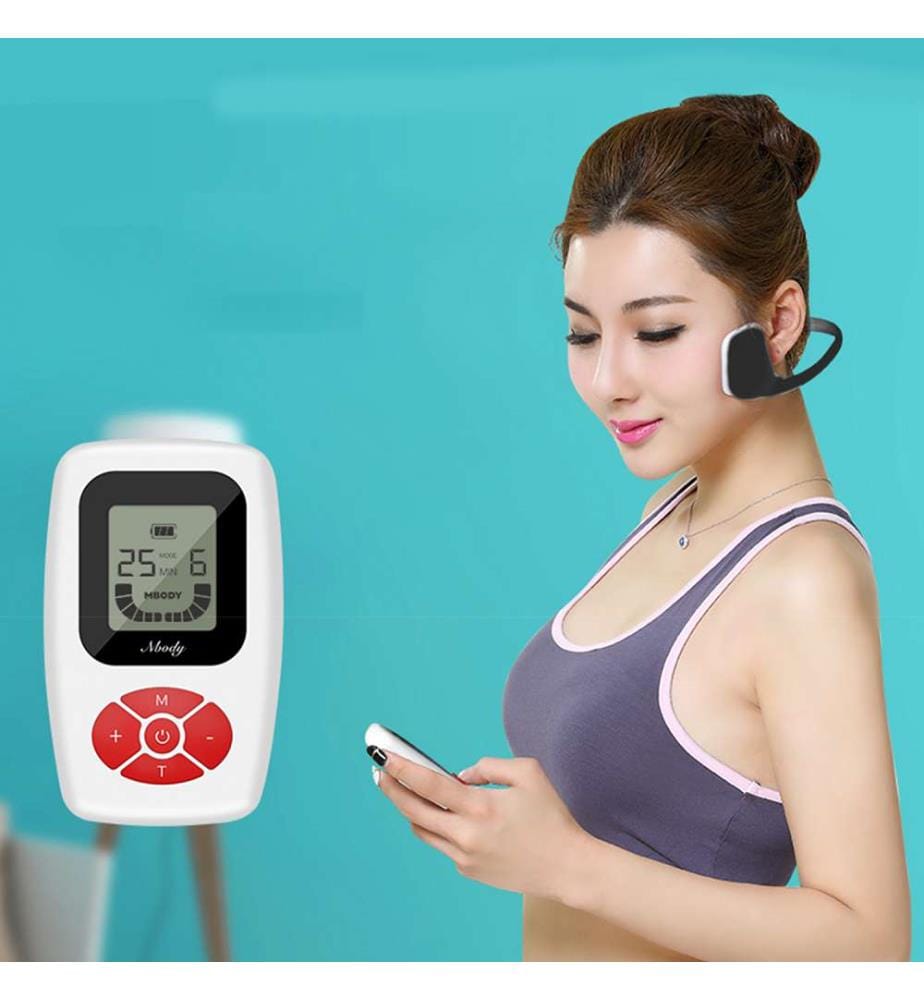 Appareil d'électrostimulation faciale 105Y avec télécommande Effet raffermissant, remodelant, lissant les signes du vieillissement - Noir