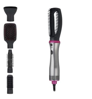 Séchoir peigne 3 en 1 BY-812 Air et chaleur avec 2 intensités 4 peignes pour créer des styles 600W - Silver